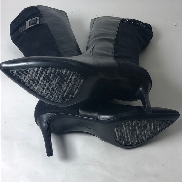 Calvin Klein Randin Boots Strech Fabric Boots New - Picture 4 of 8